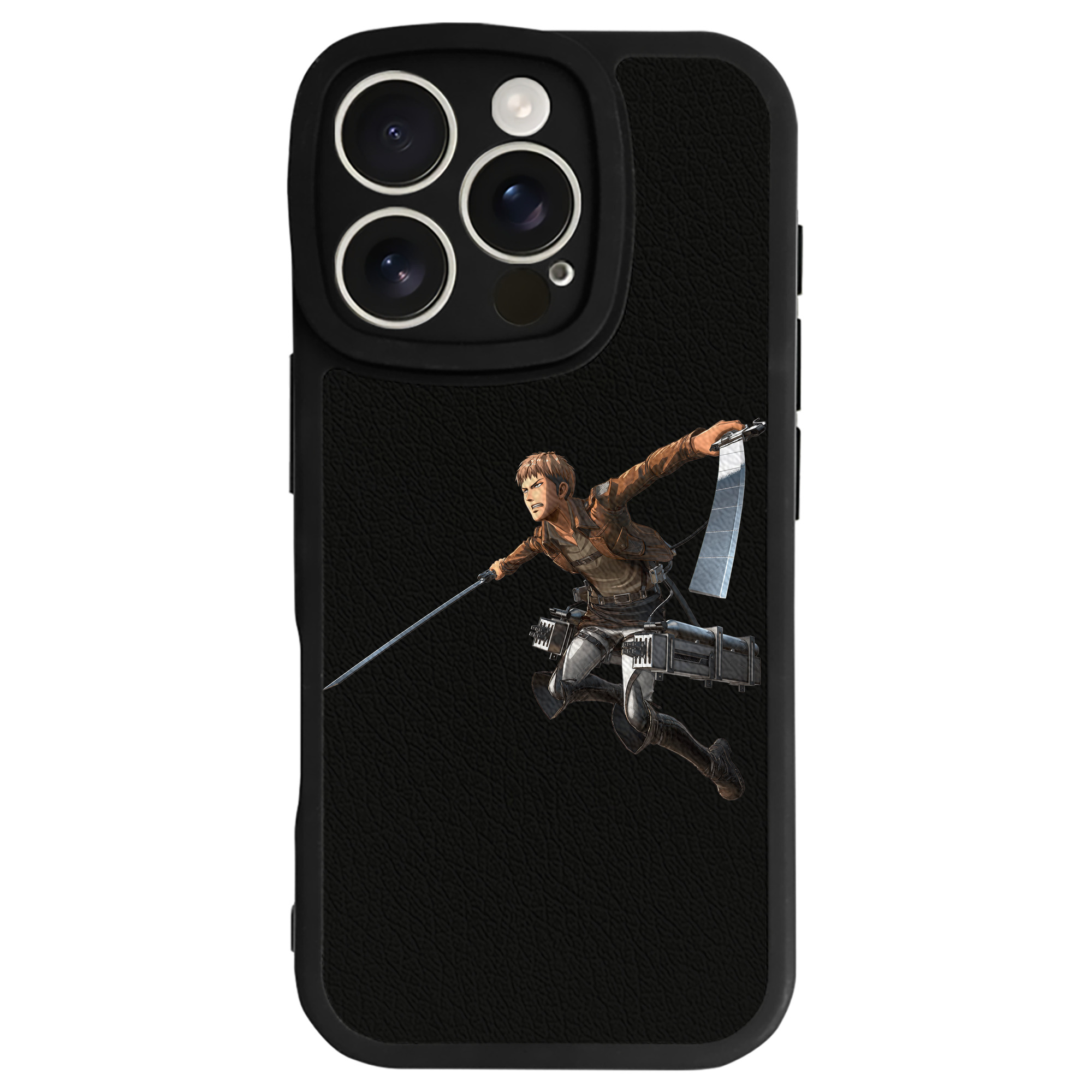 （画像用） 進撃の巨人 ジャン・キルシュタイン Attack on Titan Jean Kirstein 【iPhone 16シリーズ対応】シリコンスマホケース（レザー調） 材質：シリコン